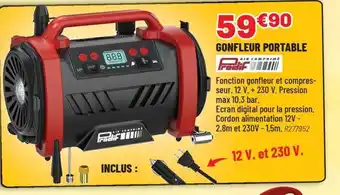 Brico Pro Gonfleur portable offre