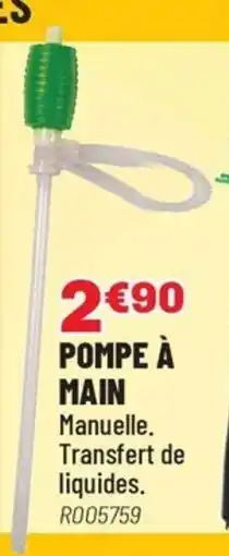 Brico Pro Pompe à main offre