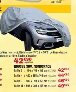 Brico Pro Housse suv, monospace offre