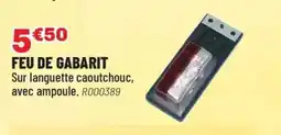 Brico Pro Feu de gabarit offre