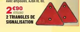 Brico Pro 2 triangles de signalisation offre