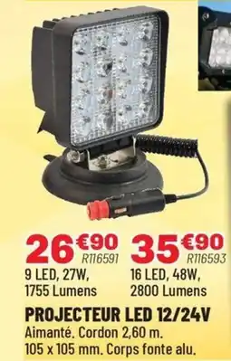 Brico Pro Projecteur led 12/24v offre