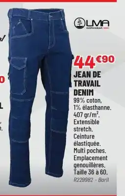 Brico Pro Jean de travail denim offre