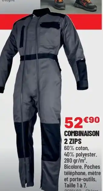 Brico Pro Combinaison 2 zips offre