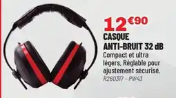 Brico Pro Casque sécurité anti-bruit 32 db offre
