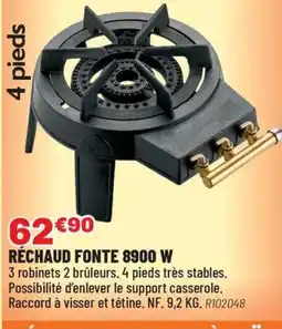Brico Pro Réchaud fonte 8900 w offre