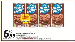 Intermarché MONT BLANC Crème dessert chocolat offre