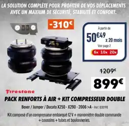 Narbonne accessoires Pack renforts à air + kit compresseur double offre