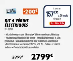 Narbonne accessoires Kit 4 vérins électriques offre