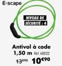 Narbonne accessoires Antivol à code 1,50 m offre