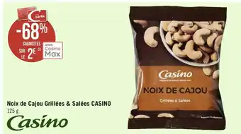 Géant Casino Casino noix de cajou grillées & salées offre