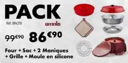 Narbonne accessoires Four + Sac + 2 Maniques + Grille + Moule en silicone offre