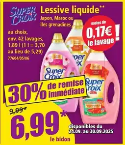 Norma SUPER CROIX Lessive liquide offre