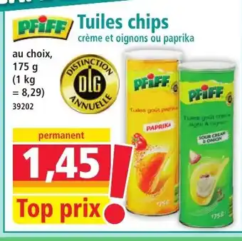 Norma PFIFF Tuiles chips offre