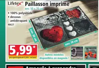 Norma LIFETEX Paillasson imprimé offre