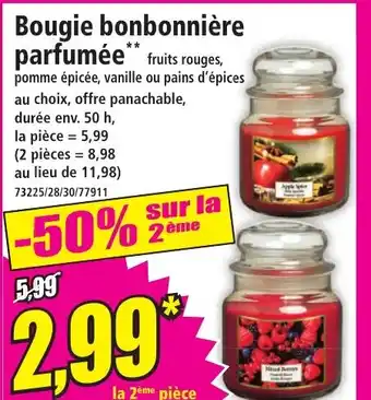 Norma Bougie bonbonnière parfumée offre