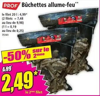 Norma PROF Bûchettes allume-feu offre