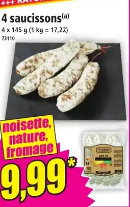 Norma 4 saucissons offre