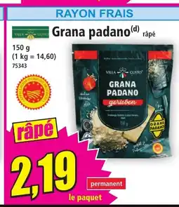 Norma Grana padano offre