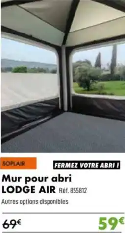 Narbonne accessoires Mur pour abri LODGE AIR offre