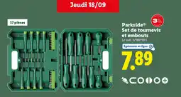 Lidl PARKSIDE Set de tournevis et embouts offre