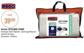 Dodo oreiller optiform ferme