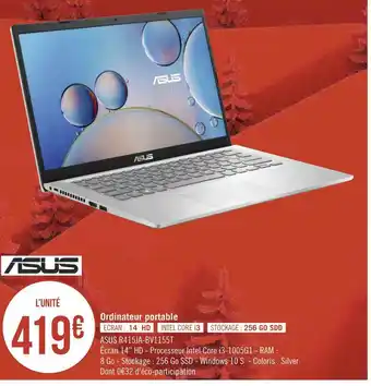 Géant Casino Asus ordinateur portable offre