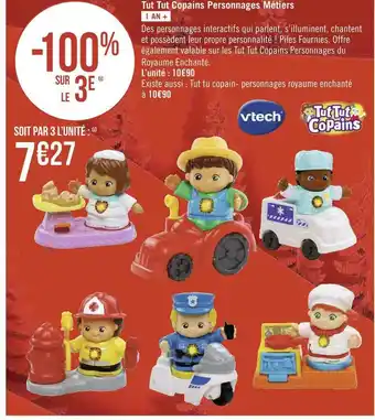 Géant Casino Vtech tut tut copains personnages métiers offre