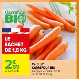 Carrefour Carotte offre