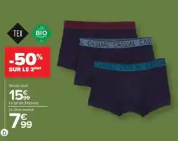 Carrefour Lot de 3 boxers offre