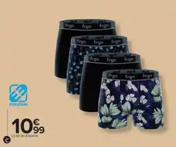 Carrefour Le lot de 4 boxers offre