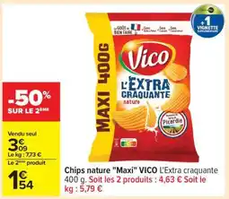 Carrefour Chips nature Maxi VICO L'Extra craquante offre