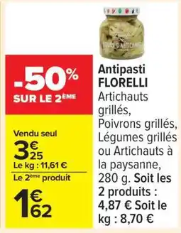 Carrefour ANTIPASTI FLORELLI offre