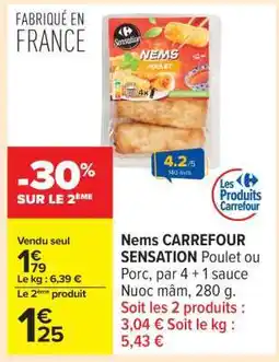 Carrefour Nems CARREFOUR SENSATION offre