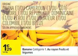 Carrefour BANANE offre