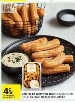 Carrefour Churros de pomme de terre offre