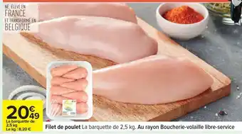 Carrefour FILET DE POULET offre