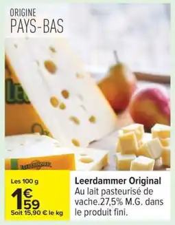 Carrefour Leerdammer Original offre