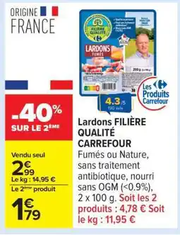 Carrefour Lardons Filière Qualité Carrefour offre