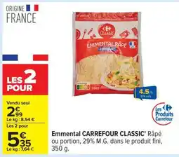 Carrefour Emmental CARREFOUR CLASSIC' offre