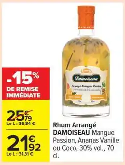 Carrefour Rhum Arrangé DAMOISEAU offre