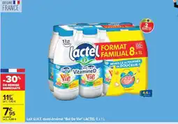 Carrefour Lait U.H.T. demi-écrémé Bol De Vie LACTEL 8 x 1L offre