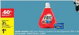 Carrefour LIQUIDE VAISSELLE PAIC EXCEL offre