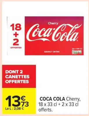 Carrefour COCA-COLA Cherry offre
