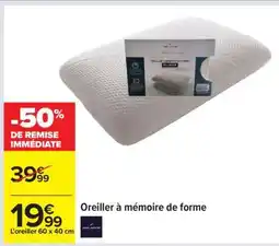 Carrefour Oreiller à mémoire de forme offre
