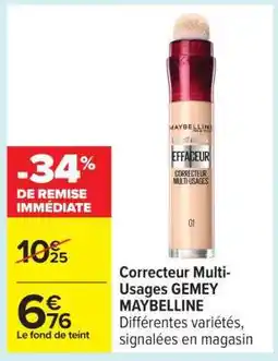 Carrefour Correcteur Multi-Usages GEMEY MAYBELLINE offre