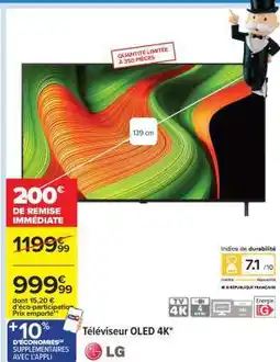 Carrefour Téléviseur OLED 4K LG offre
