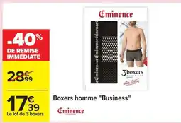 Carrefour Boxers homme Business offre