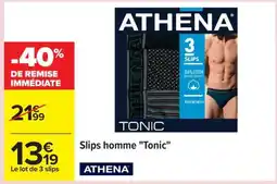 Carrefour Slips homme Tonic offre