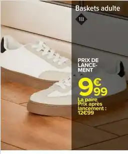 Carrefour Baskets adulte offre